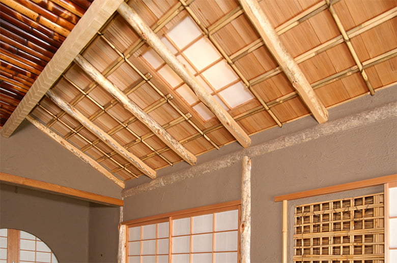 茶室(天井材・水屋材等)
