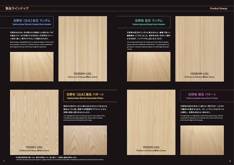 不燃・準不燃認定天然木クロス F★★★★【吉野プレミアムシート】