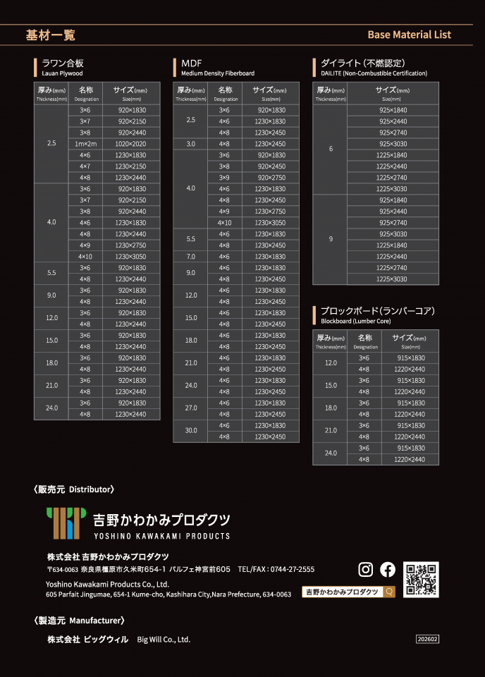 内装用 天然木化粧パネル(不燃仕様/合板仕様)【吉野プレミアムパネル】