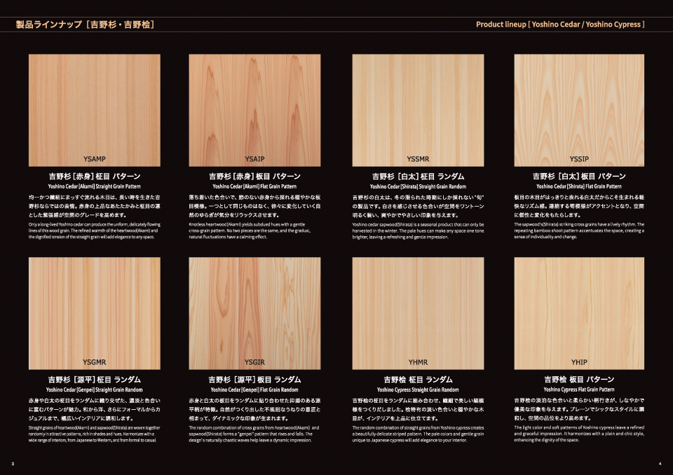 内装用 天然木化粧パネル(不燃仕様/合板仕様)【吉野プレミアムパネル】
